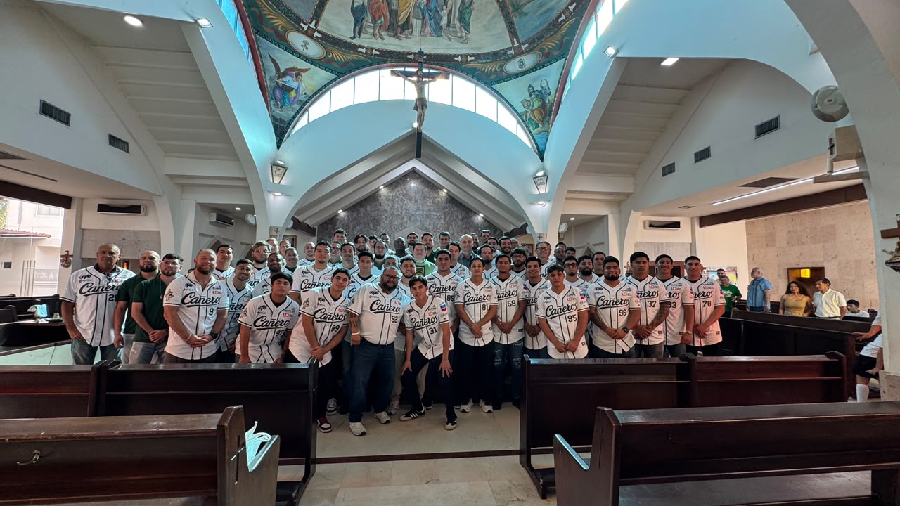 Cañeros de Los Mochis en misa previo al arranque de la LMP