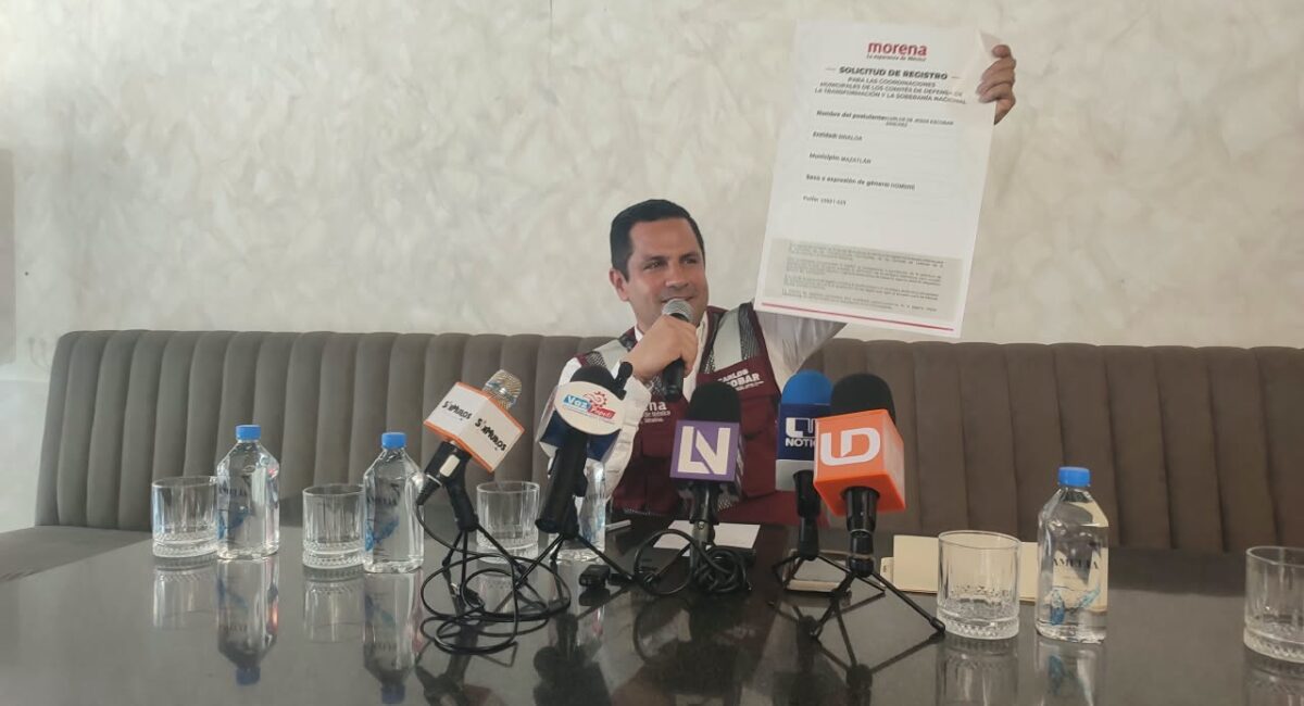 Se acaban los rumores, Carlos Escobar Sánchez va por la Coordinación Municipal de la 4T por Morena en Mazatlán