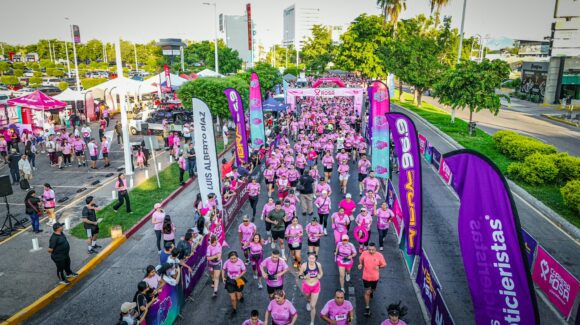Arranca la Carrera Rosa Delia Barraza 2026 en Culiacán, con más de mil 500 corredores unidos por la lucha contra el cáncer de mama