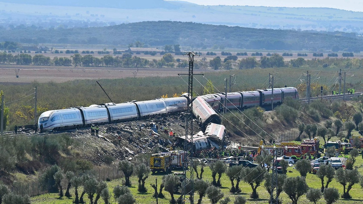 Choque de trenes en Toledo, España