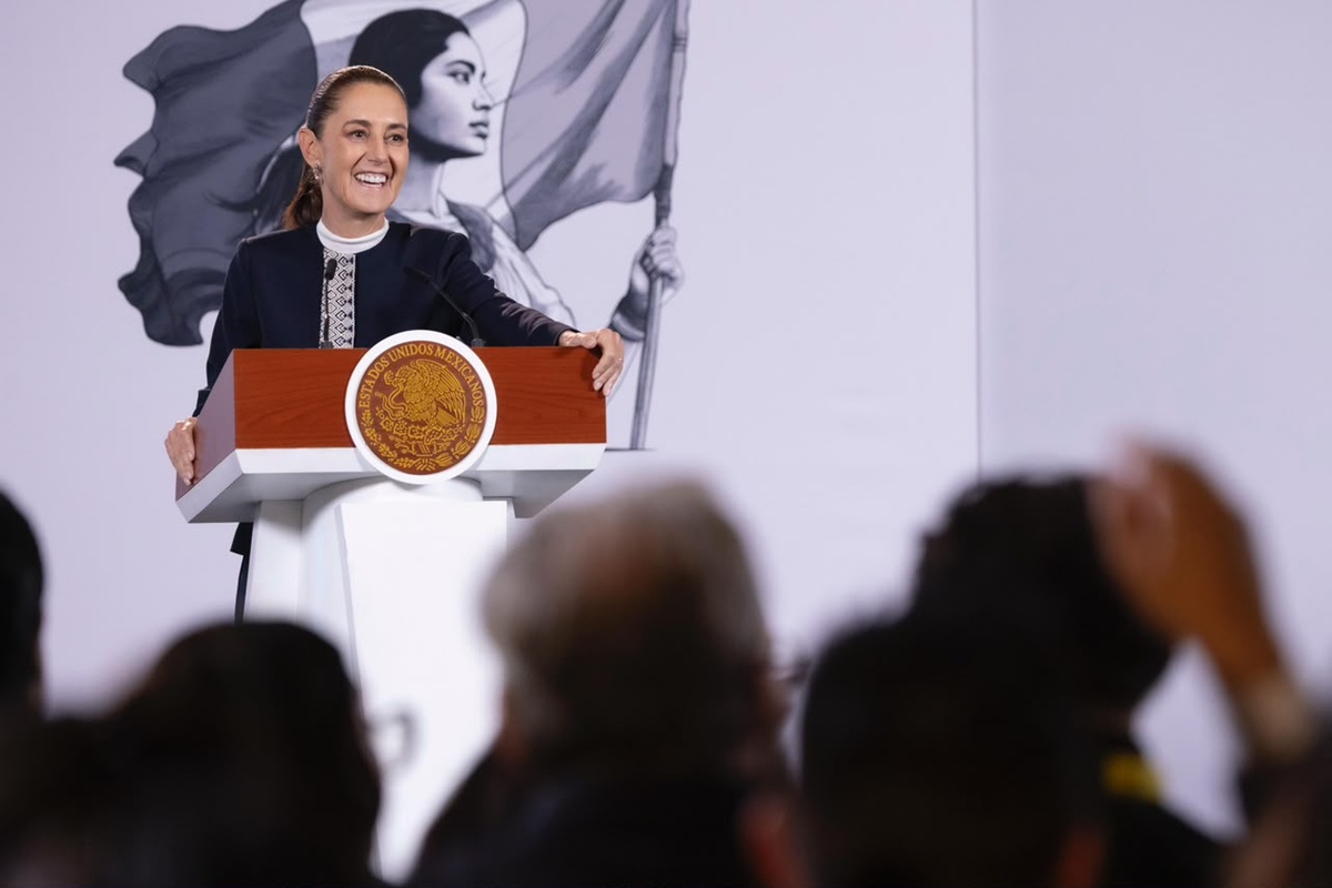 Claudia Sheinbaum en conferencia 'mañanera'