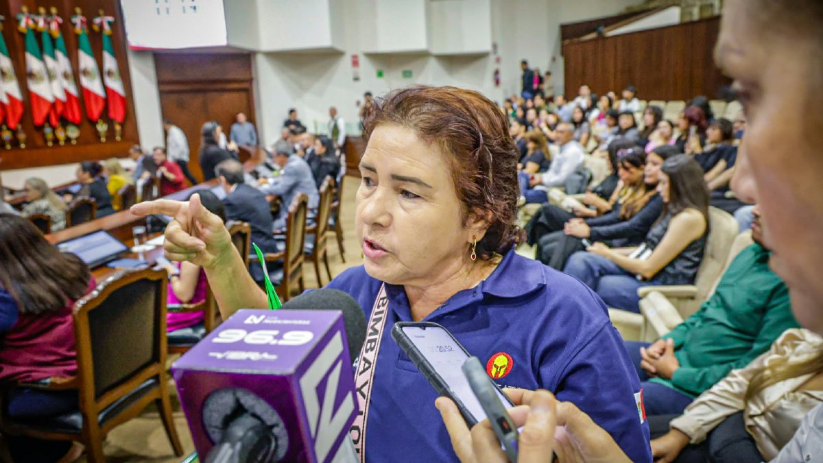 colectivo guerreros azules en manifestacion en congreso de sinaloa adulta