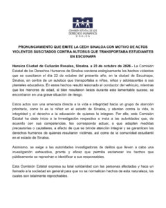 Comunicado CNDH