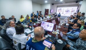 Gobernadora Graciela Domínguez instruye mantener vigilancia por ‘Simón’; más de 15 mil efectivos están disponibles en Sinaloa