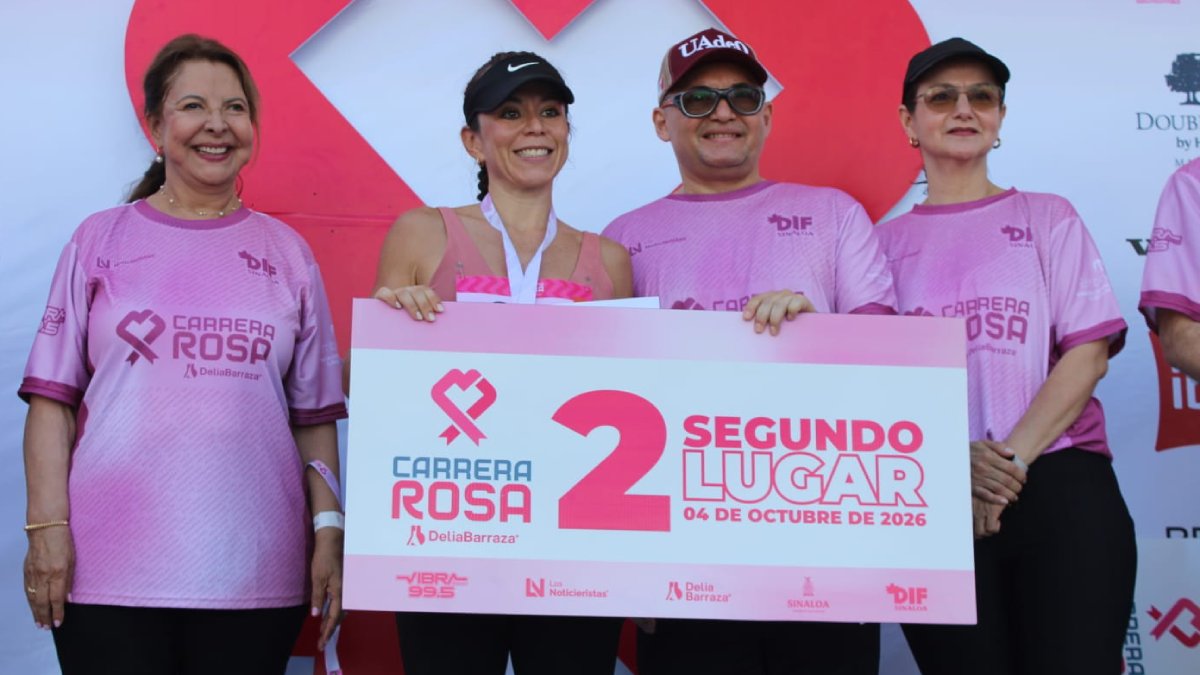 delia barraza comparte desde la carrera rosa en mazatlan sinaloa su historia segundo lugar