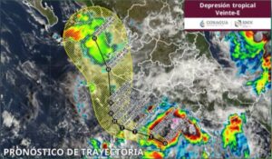 Se forma la Depresión Tropical Veinte-E en el Pacífico, podría convertirse en la tormenta ‘Simón’
