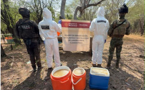Elementos federales destruyen narcolaboratorios y aseguran drogas en los límites de Durango y Sinaloa