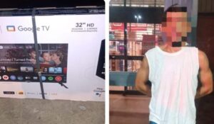 ¡Se quiso adelantar al Buen Fin, pero sin pagar! Lo detienen tras presunto robo de una pantalla en tienda de Mazatlán, Sinaloa