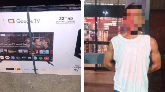 ¡Se quiso adelantar al Buen Fin, pero sin pagar! Lo detienen tras presunto robo de una pantalla en tienda de Mazatlán, Sinaloa