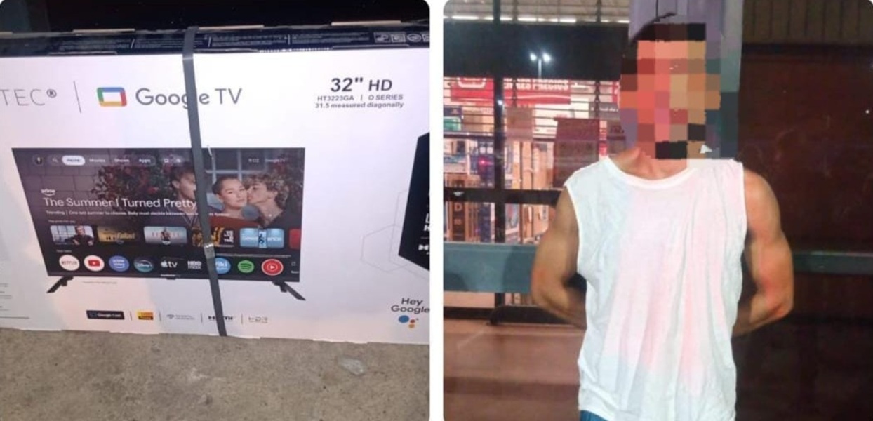 Detenido por robar televisión en Mazatlán