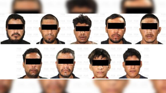 Procesan a 11 detenidos, entre ellos dos menores con 12 fusiles y mil envoltorios de metanfetamina en Escuinapa, Sinaloa