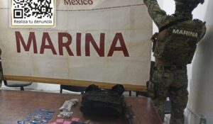 Marina detiene a dos personas con presuntas drogas en Rosario y Mazatlán, Sinaloa; destruye ocho explosivos