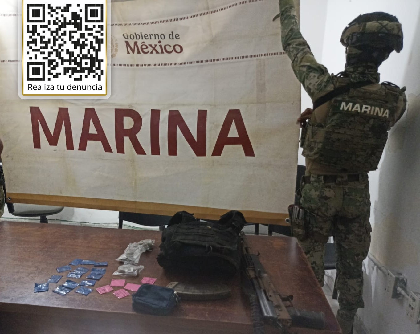 Marina detiene a dos personas con presuntas drogas en Rosario y Mazatlán