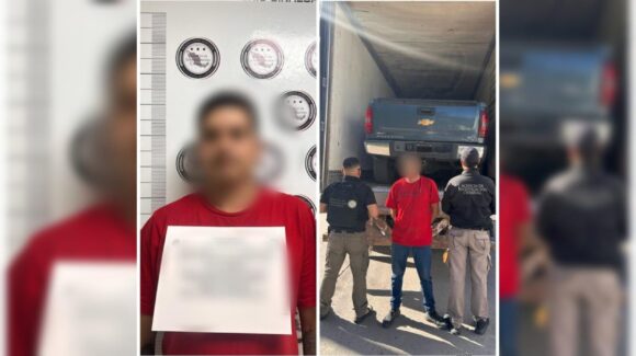 Detienen a chofer que transportaba vehículos de presunto contrabando en Los Mochis, Sinaloa