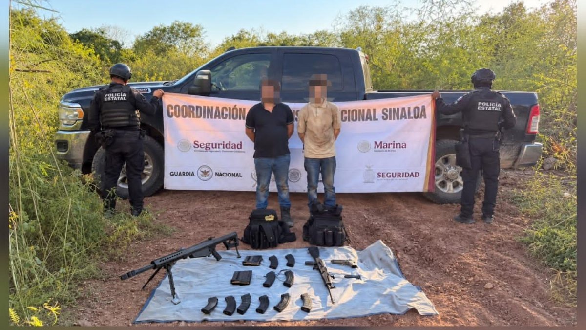 detienen a dos en camioneta robada en culiacan