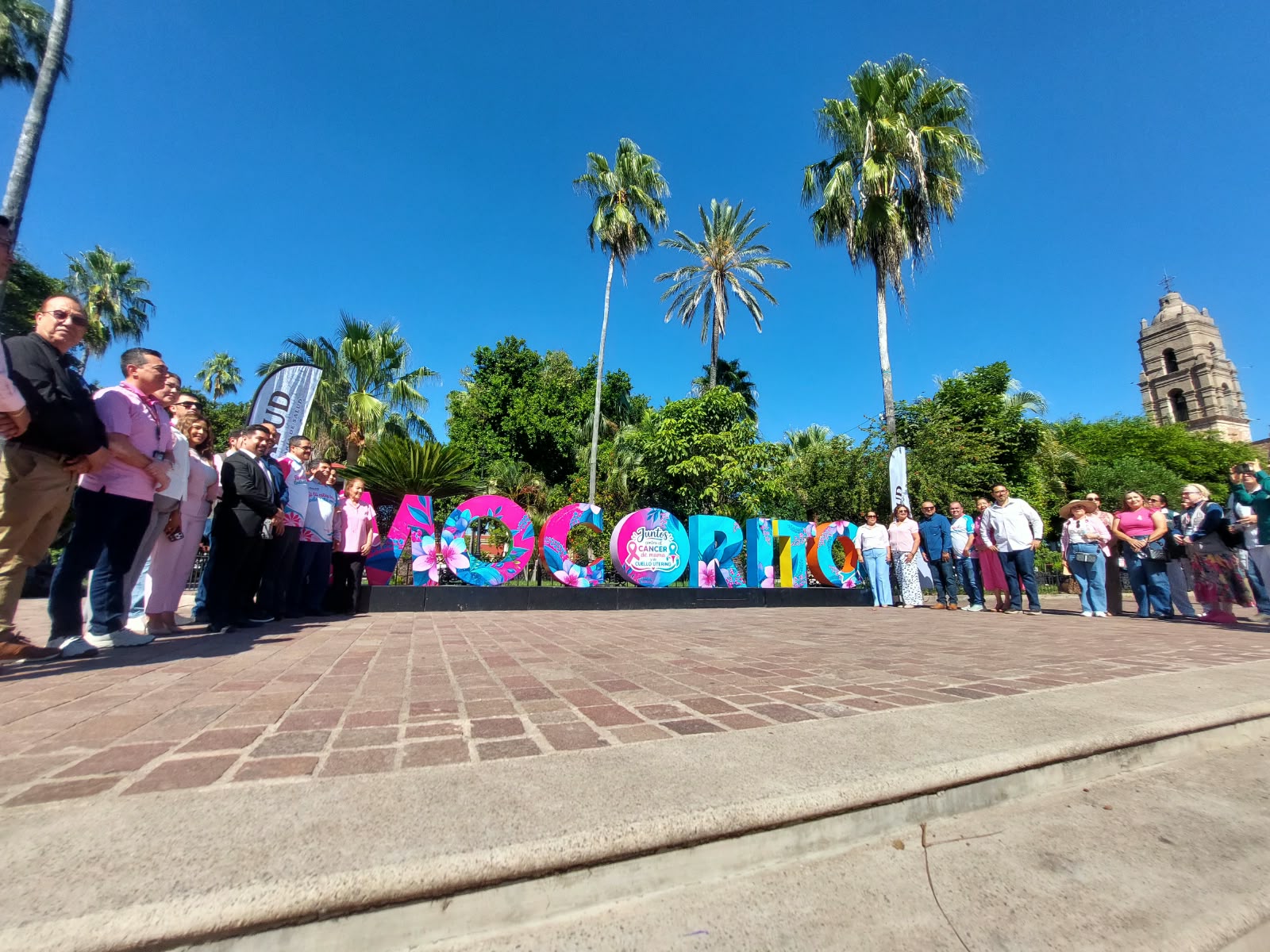 Develan letras alusivas al cáncer de mama en Mocorito