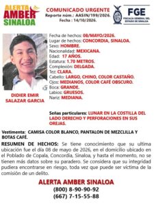 Didier Emir, adolescente de 17 años desaparecido en Concordia