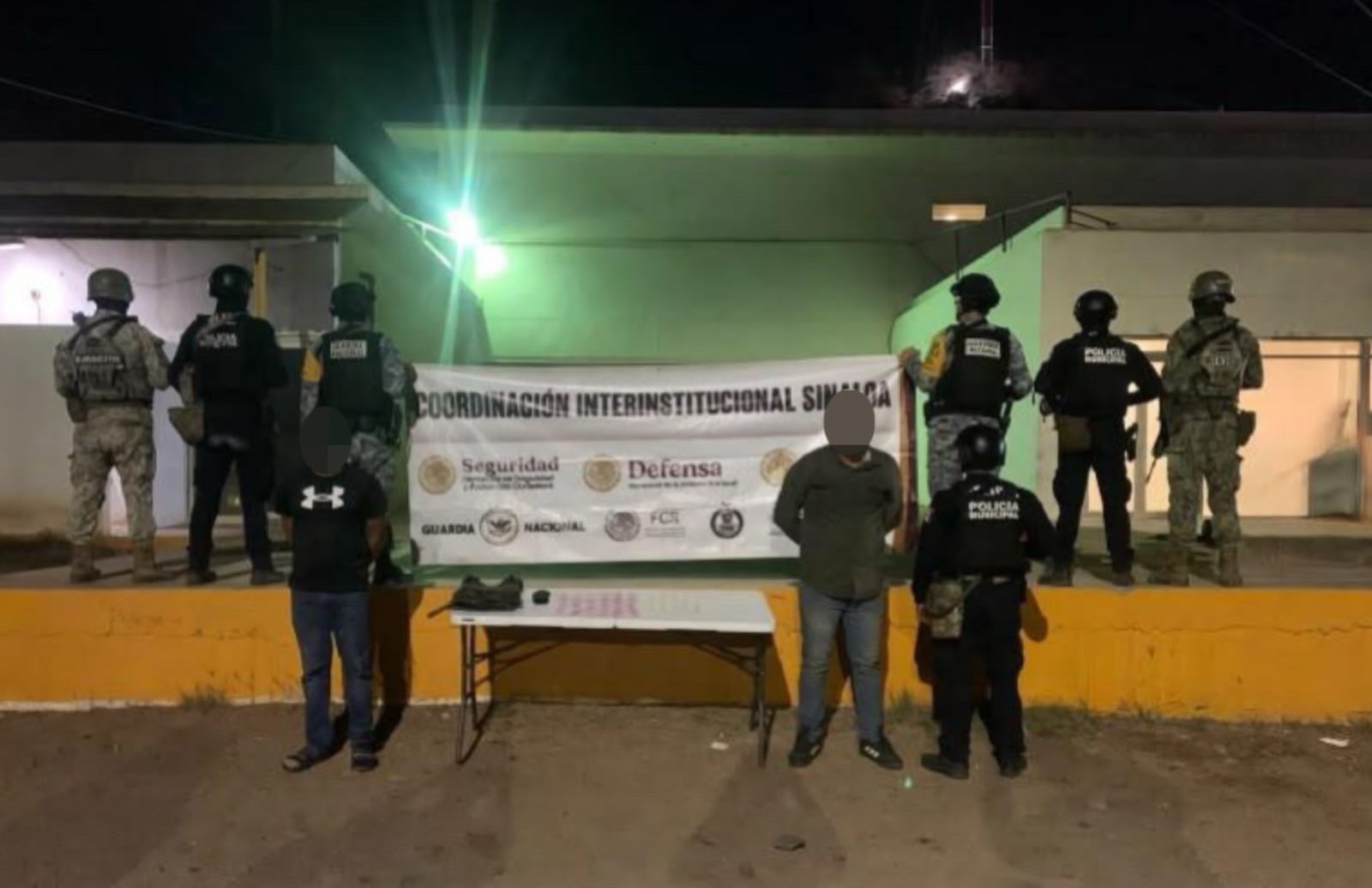 Dos detenidos en operativos en el sur de Sinaloa