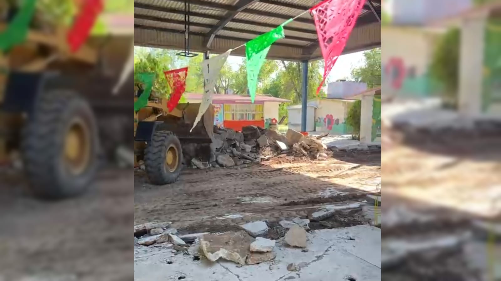 Entra máquina a kínder de Los Mochis tras maniestación