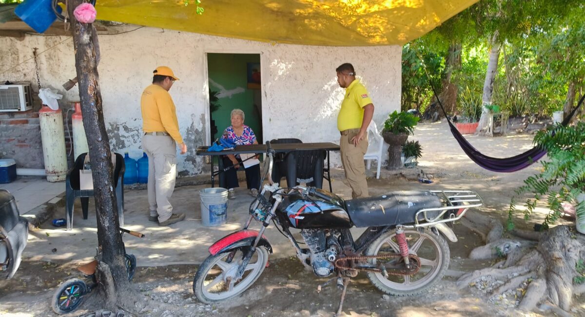 Amplían censo por mar de fondo; registran a 29 familias pendientes de apoyo en Guasave, Sinaloa