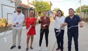 Valles del Ejido suma cinco calles pavimentadas este 2026; entregan la Ejido Santa María