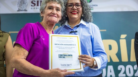 Graciela Domínguez reconoce vigilancia ciudadana en Premio de Contraloría Social 2026