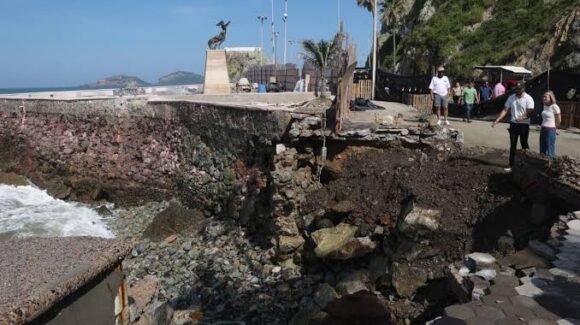 Costará 40 mdp rehabilitar tramo más afectado del Malecón de Mazatlán, Sinaloa; Gobierno del Estado pagará la mayor parte