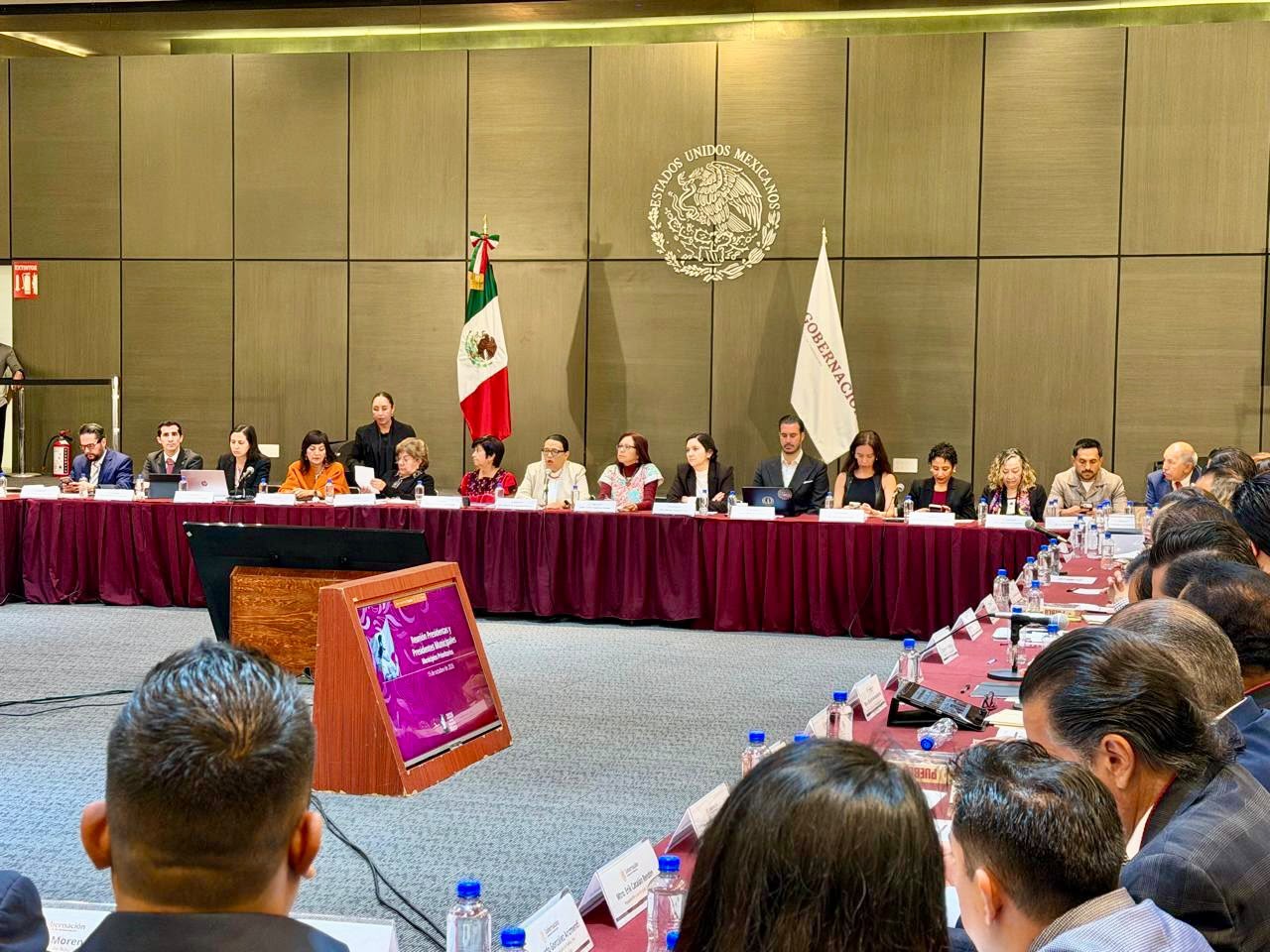 Estrella Palacios en el encuentro para la Estrategia Nacional de Atención de las Causas en CDMX