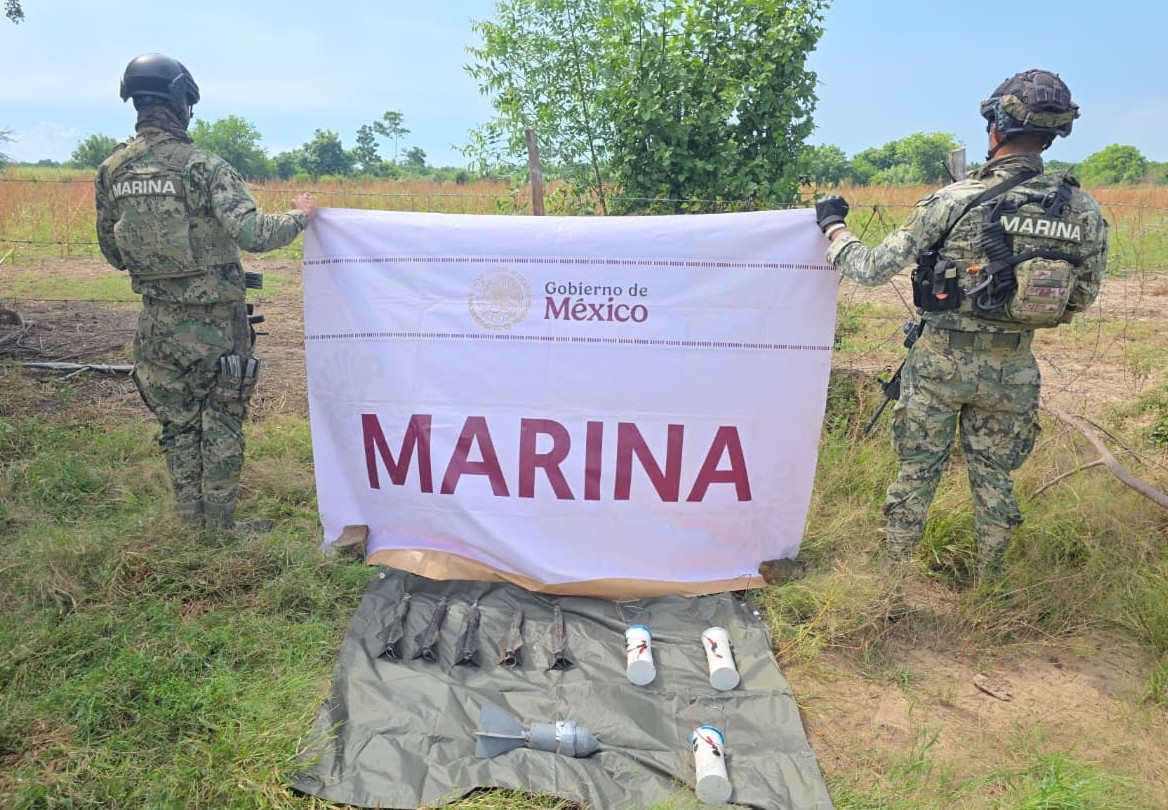 Explosivos asegurados en Mazatlán