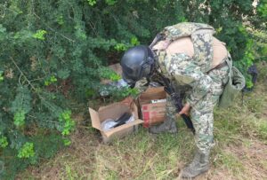 Explosivos asegurados en Mazatlán