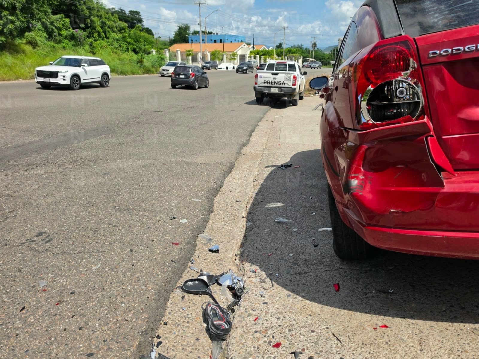 Fallece motociclista tras accidente en la Col. 10 de Mayo, Culiacán
