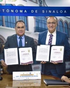 Firman convenio de colaboración Ayuntamiento de Ahome y UAS