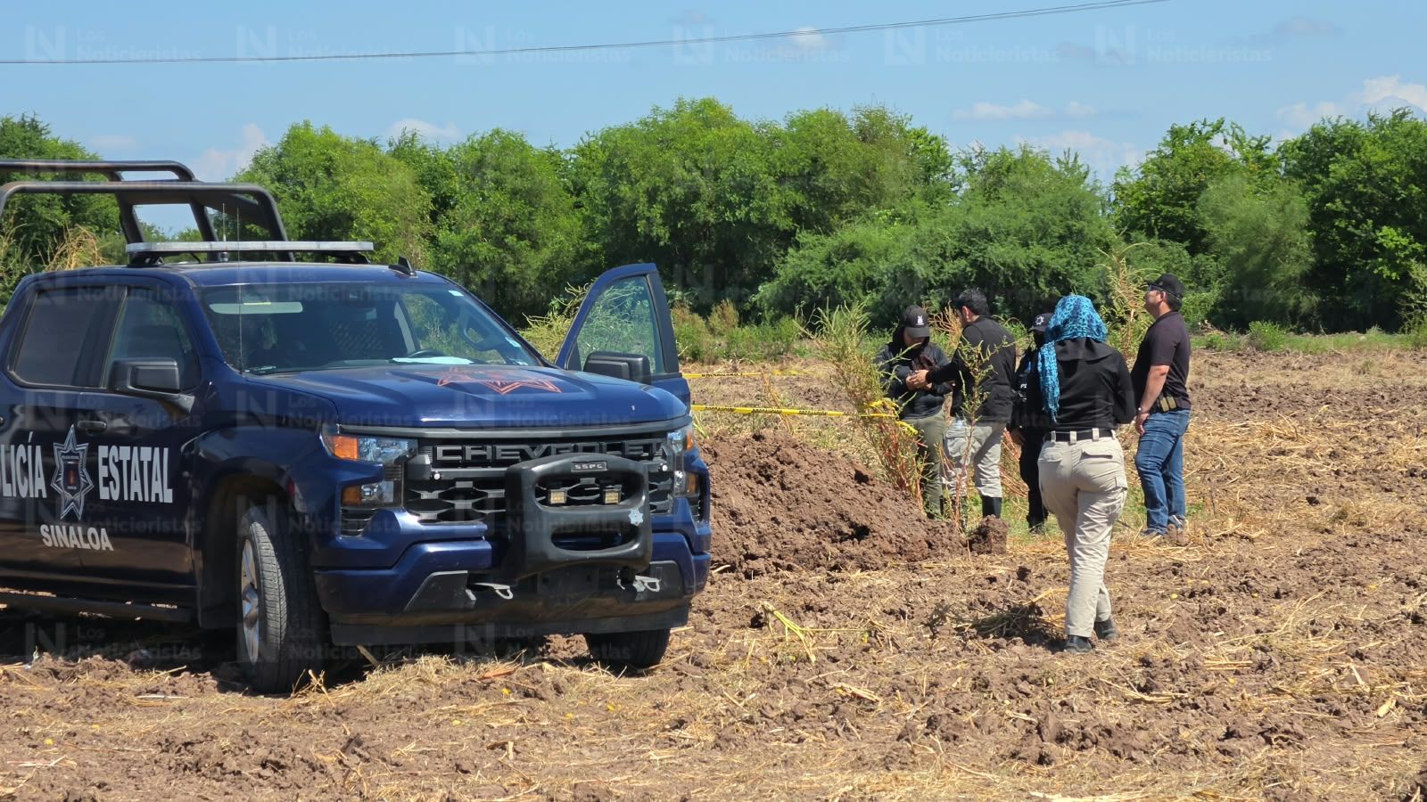 Encuentran fosa clandestina cerca del Campo Romero, Navolato,