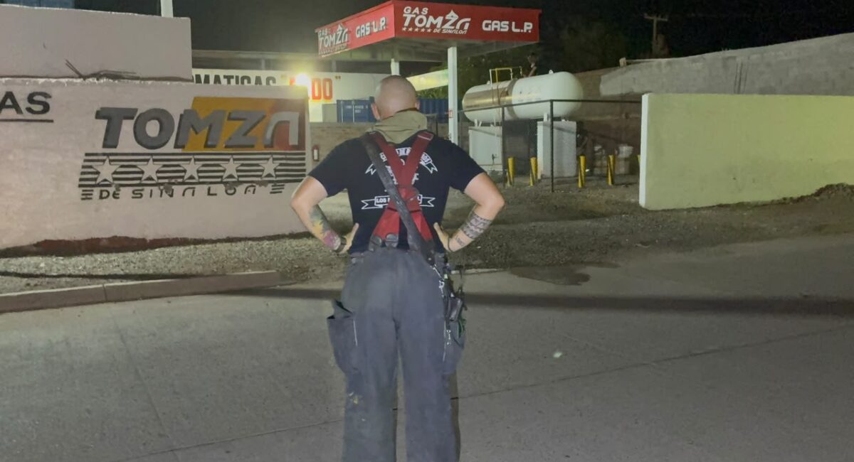 Fuga en gasera de la colonia 75 moviliza a los cuerpos de auxilio del municipio de Ahome, Sinaloa