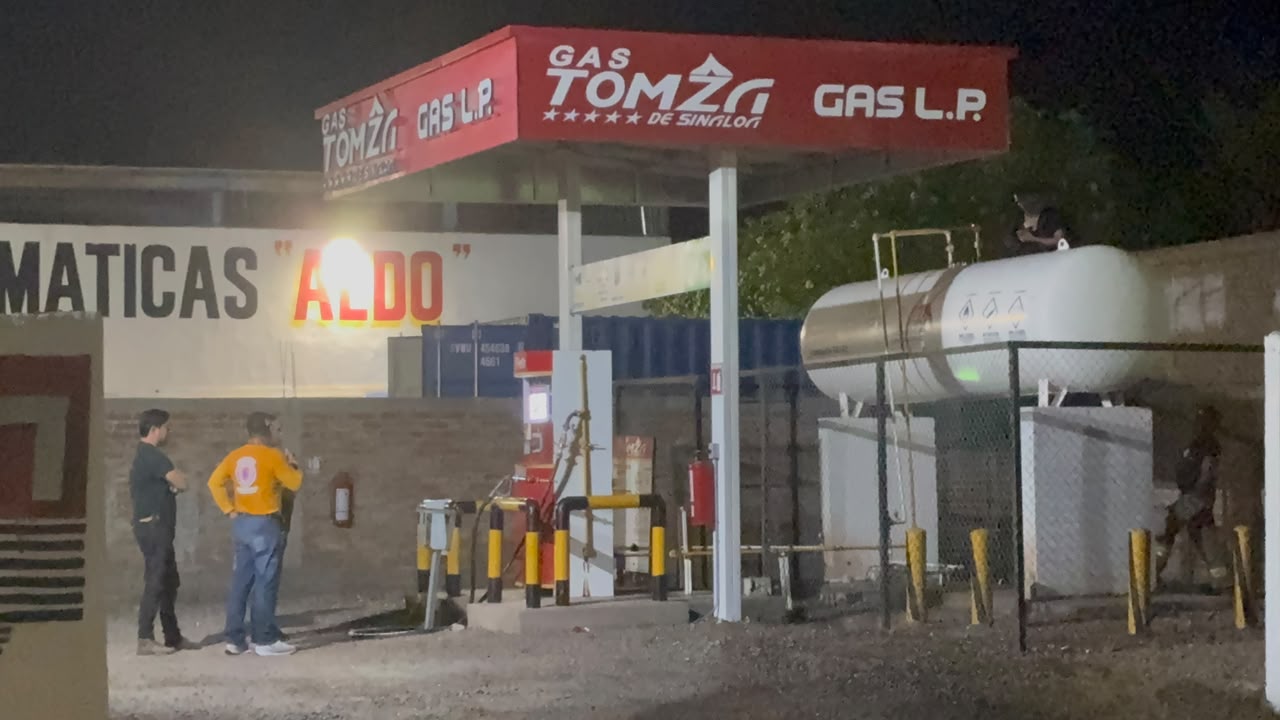 Fuga en gasera de la Col. 75, en Los Mochis