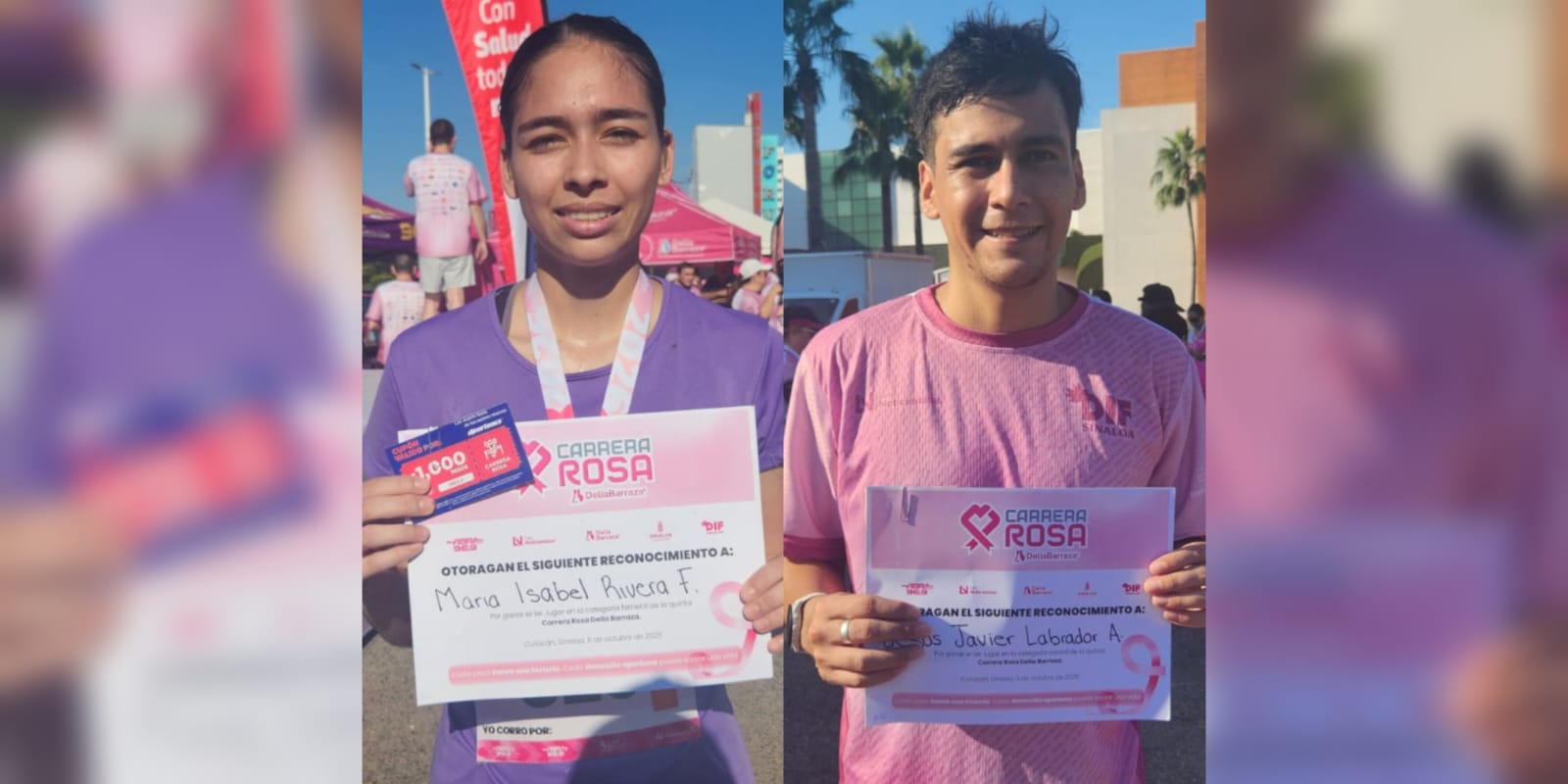 Ganadores de Carrera Rosa 2026 Culiacán
