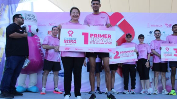 Ana Luisa Llorente y Jesús Labrador conquistan los 10K de la Carrera Rosa Delia Barraza Mazatlán 2026