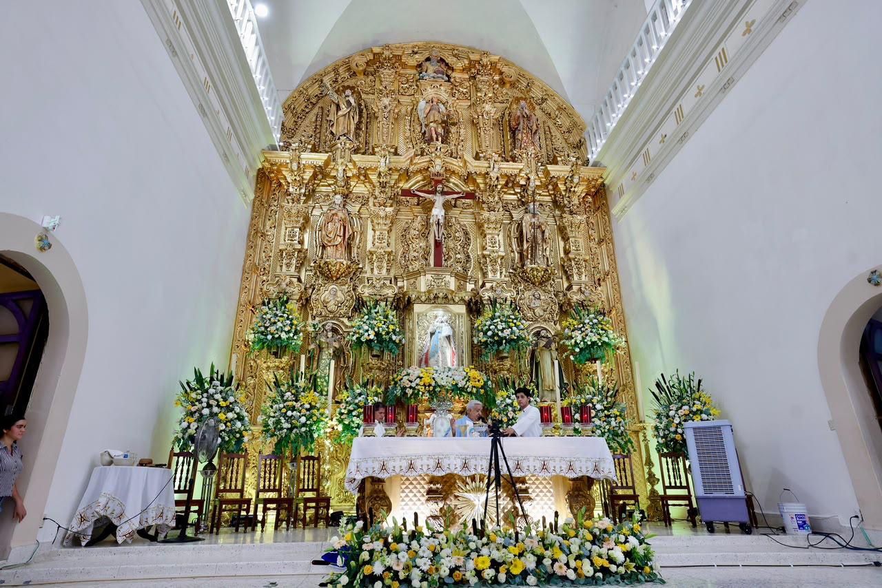 Graciela Domínguez en el festejo de la Virgen del Rosario