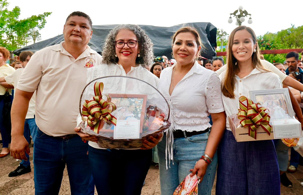 Graciela Domínguez en el festejo de la Virgen del Rosario