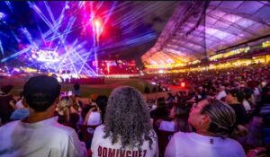 Graciela Domínguez asiste a la inauguración de la temporada 2026-2027 de la LMP y desea: “Éxito a los equipos sinaloenses”