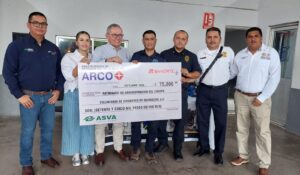 Grupo ASVA dona 75 mil pesos a Bomberos Guamúchil para fortalecer sus operaciones
