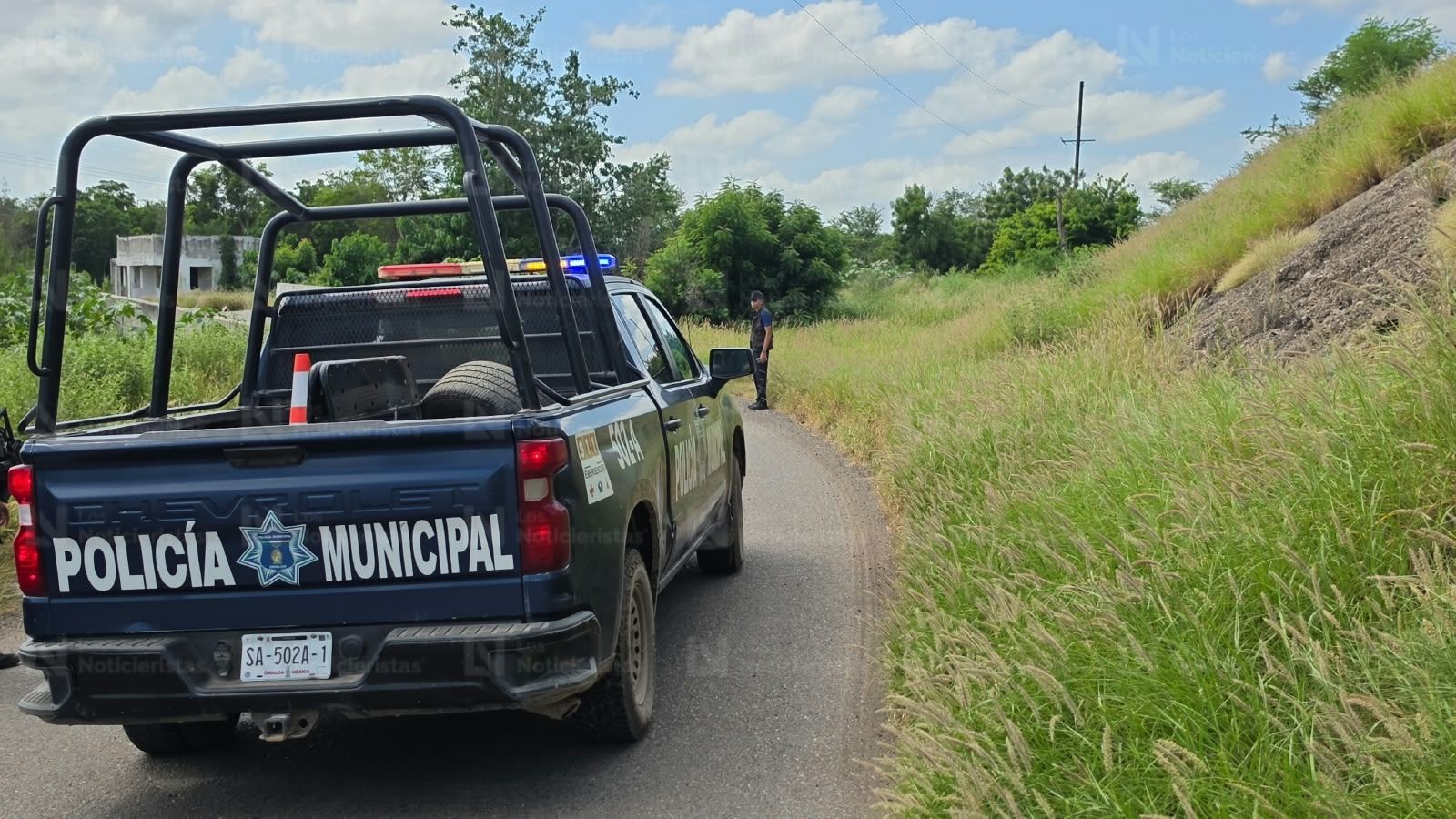 Cuerpo emplayado en Navolato