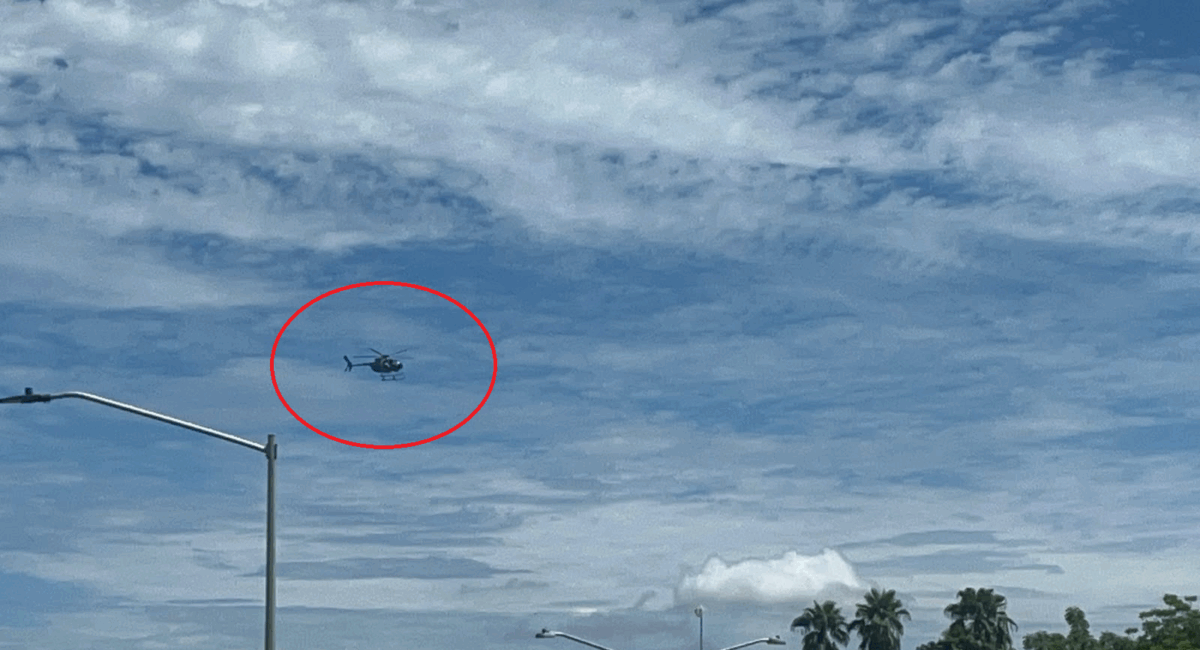 Helicóptero de la Marina realiza sobrevuelos en distintos puntos de Guasave, Sinaloa