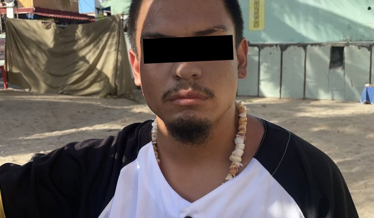 Hombre detenido en Mazatlán