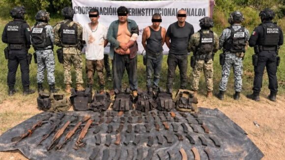 Detienen a cinco civiles fuertemente armados tras agresión en Zavala, Concordia, Sinaloa