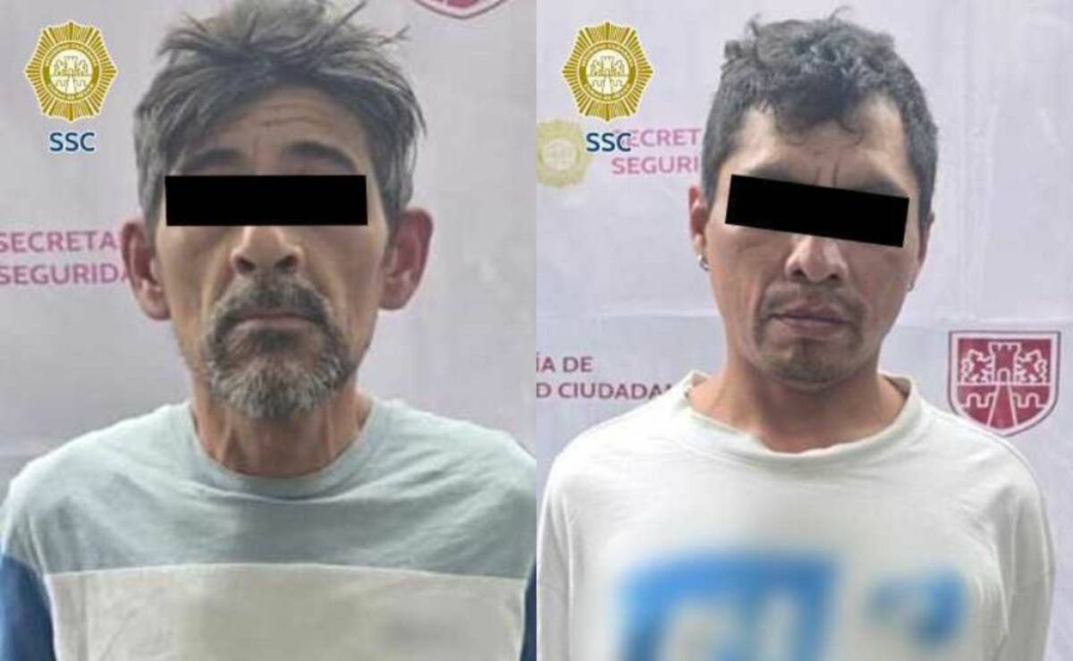 Hombres detenidos con 221 paquetes de droga en CDMX