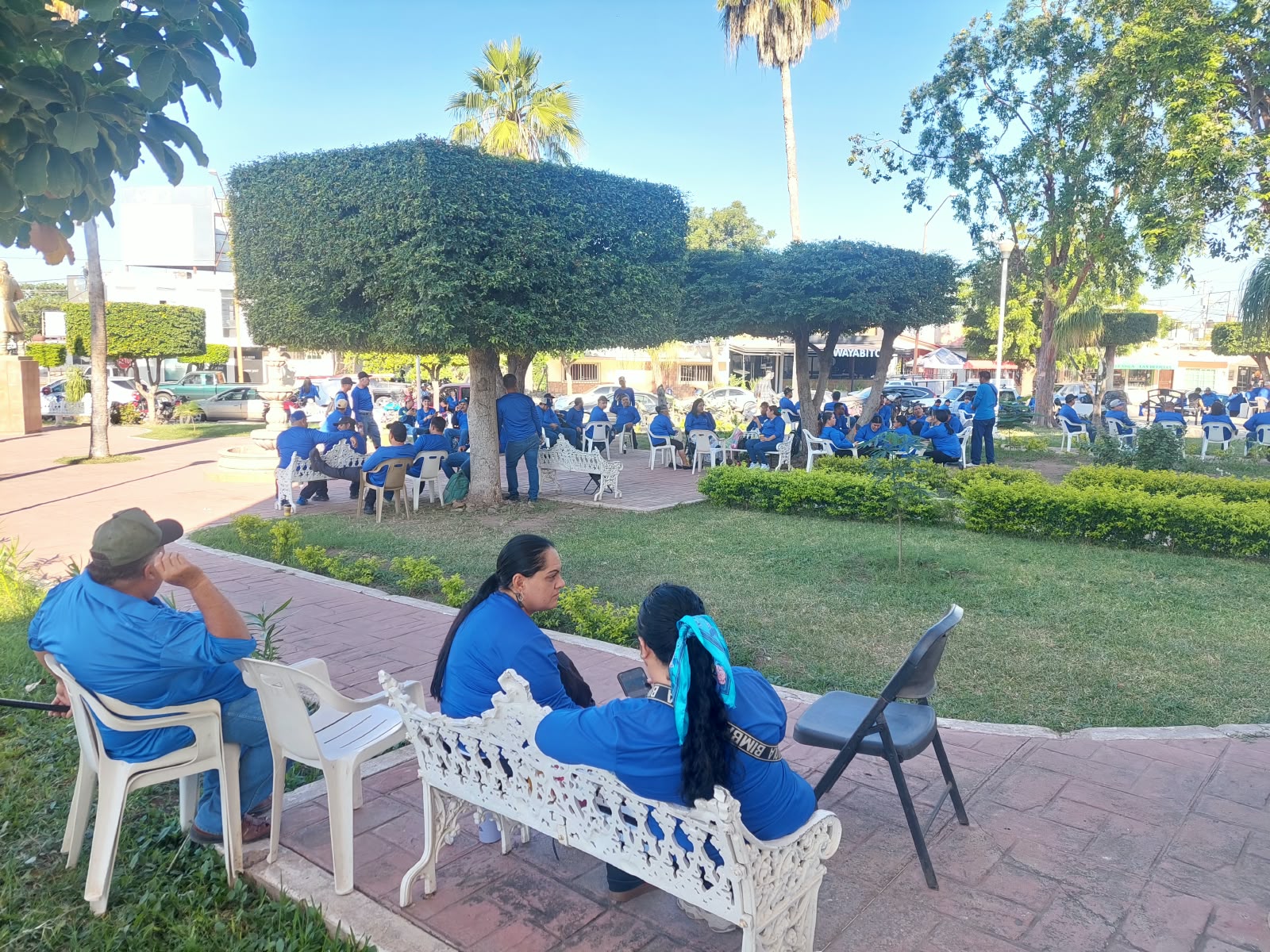 Huelga de sindicalizados del Ayuntamiento de Salvador Alvarado
