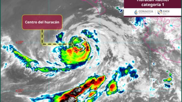 Huracán Rachel se acerca a Baja California Sur y genera oleaje elevado en costas de Sinaloa