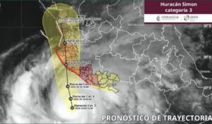 ¡Se fortalece! Huracán Simón alcanza la categoría 3