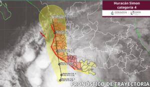 Huracán Simón categoría 4 amenaza con lluvias extraordinarias; Rachel podría impactar Baja California